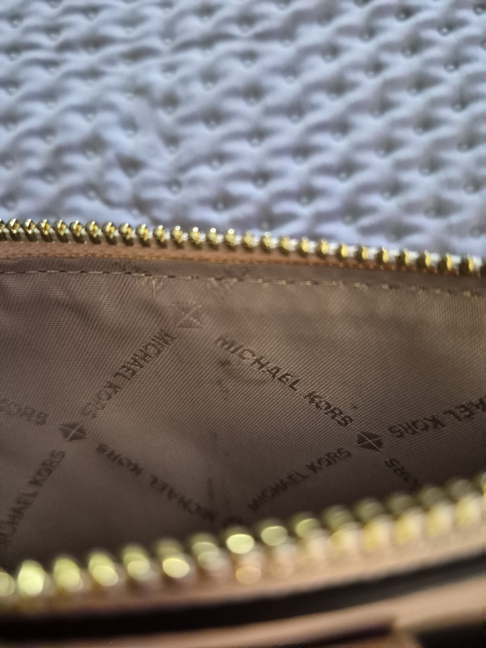 Michael Kors Jet Set Travel Double Zip Leather Wallet Nude - Picture 13 of 15
